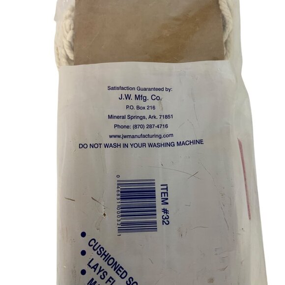 Cotton Mop Replacement Head Cushioned Scrubber JW Mfg Co Item 32 Made In USA - Picture 4 of 4